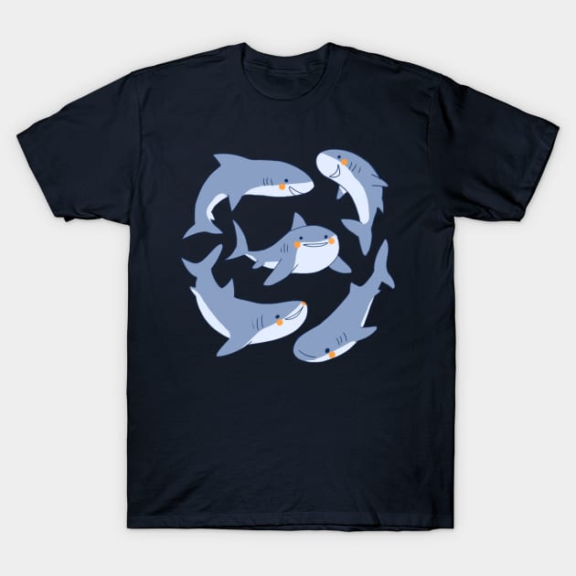 Shark pack T-Shirt by Mayarart